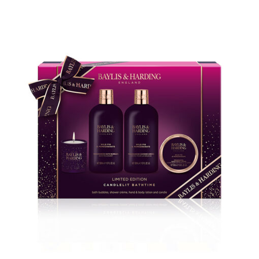 Wild Fig & Pomegranate Luxury Candlelit Bath Time Gift Set